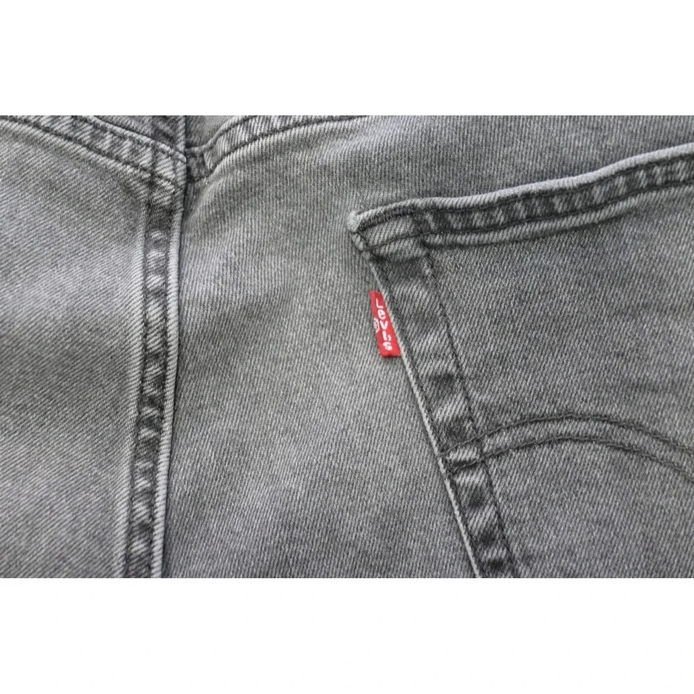 Levi's 511 Slim Fit Jeans Mens 34x29 Gray Stretch Denim Pants‎ Excellent